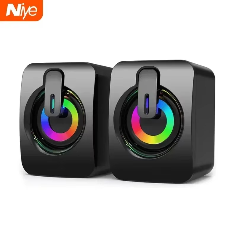 Gaming Microphone - Haut-parleurs de bureau filaires USB Niye