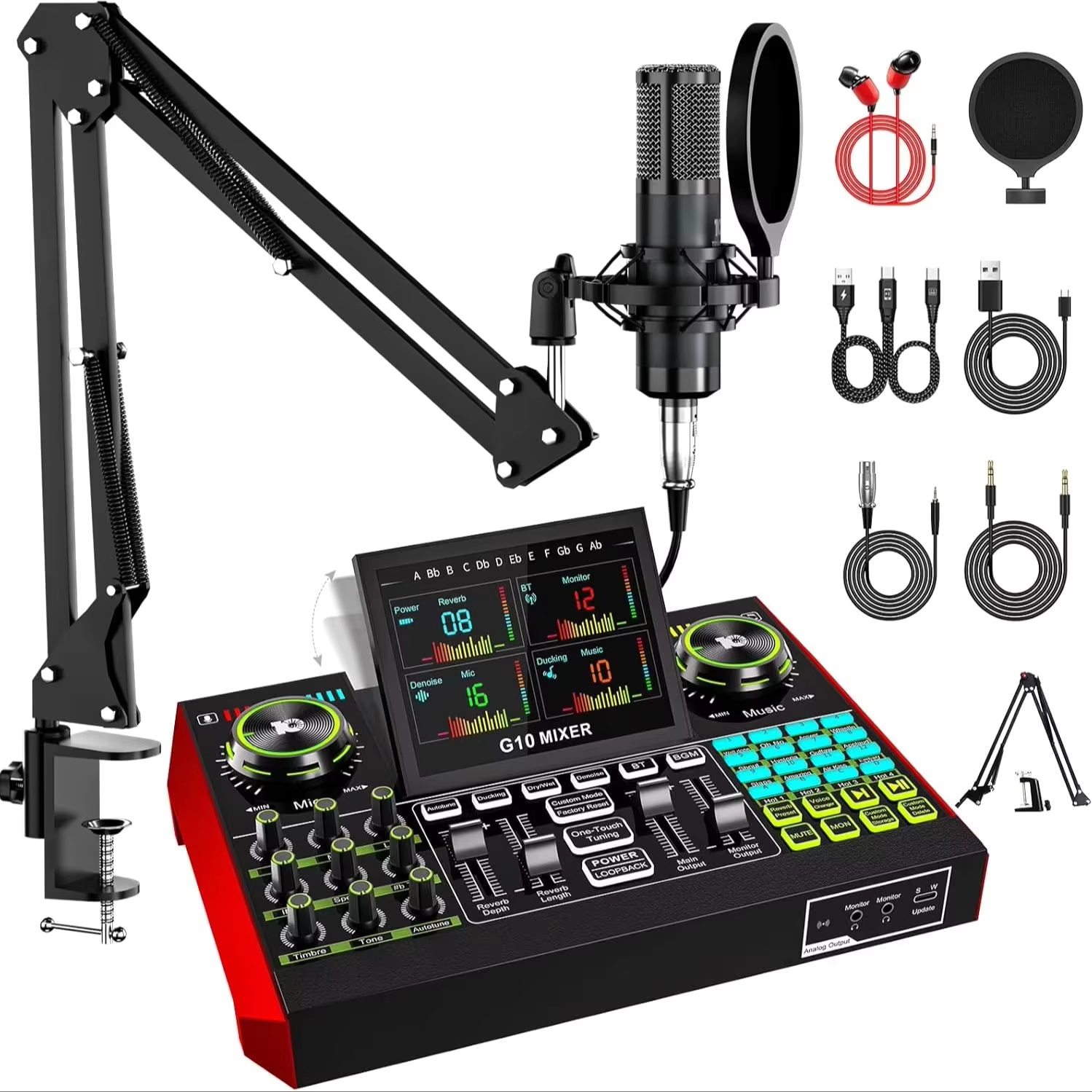 Pc Gaming Video - Interface audio de streaming en direct