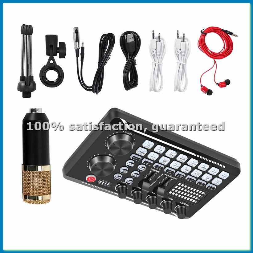 Pc Gaming Live Streaming - Kit de carte son F998, kit