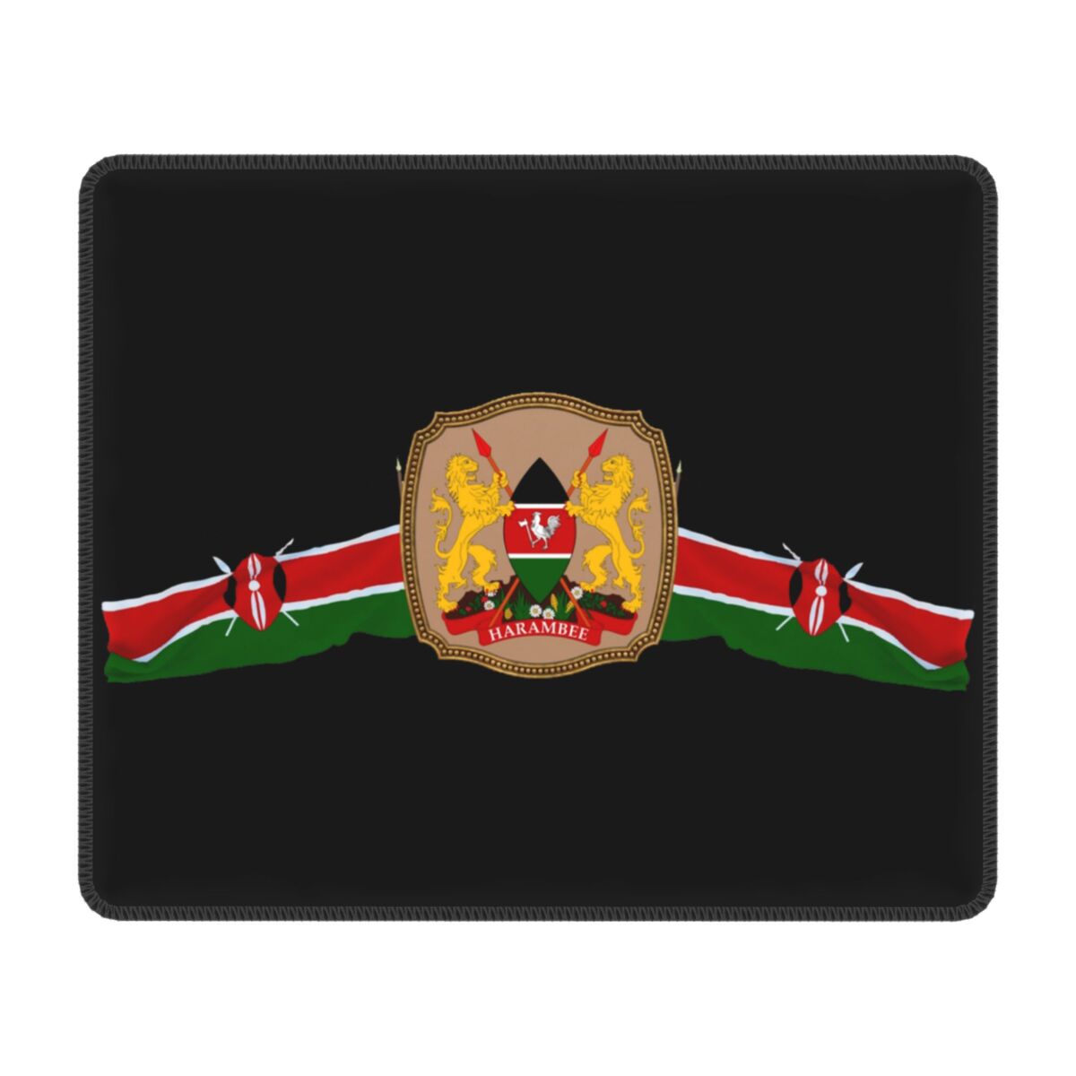 Pc Gaming Kenya - Tapis de souris personnalisé avec armoiries