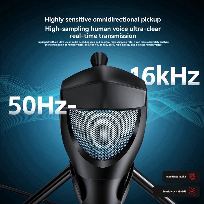 Gaming Microphone - Microphone de jeu professionnel bureau USB