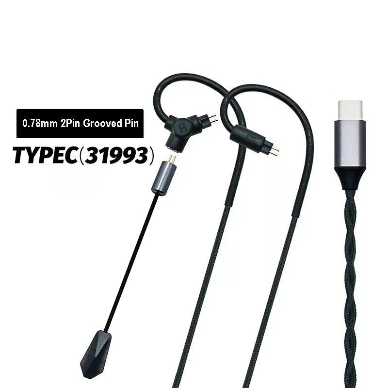 Gaming Microphone - Câble d'écouteurs gaming 0.78 QDC MMCX