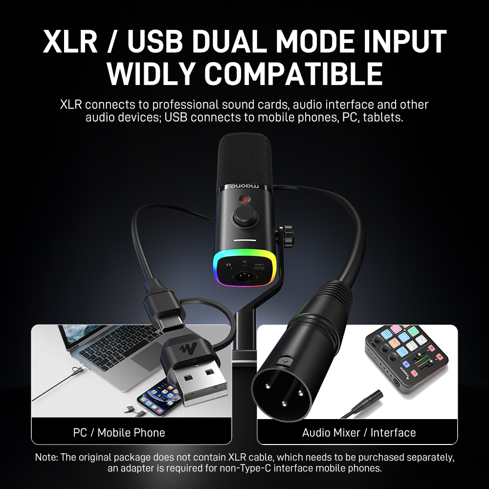 Microphone de jeu Maono PD100X - Gaming Microphone avis et prix