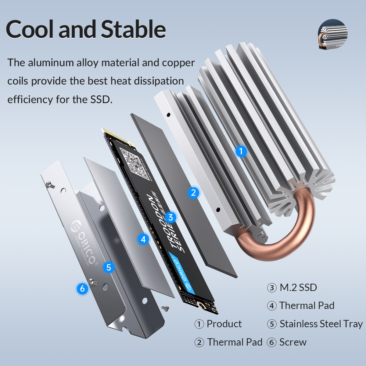 ORICO Dissipateur thermique en - M.2 Ssd Heatsink avis et prix