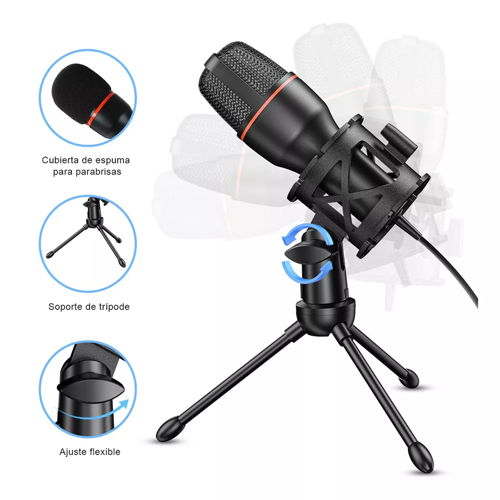 Microphone à condensateur USB  - Pc Gaming Live Streaming avis et prix