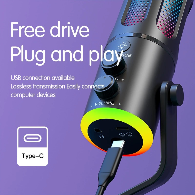 Microphone de jeu USB SU8 pour - Pc Gaming Live Streaming avis et prix