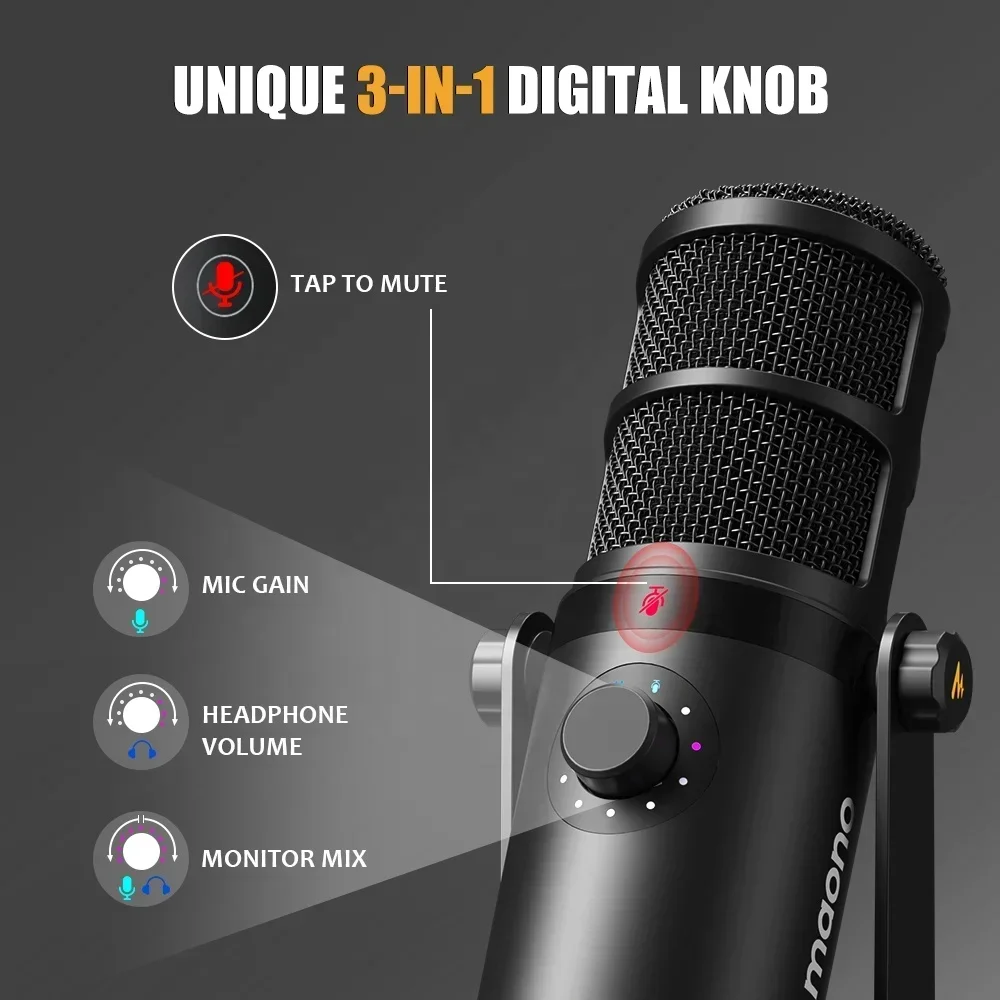 Microphone dynamique MAONO XLR - Gaming Microphone avis et prix
