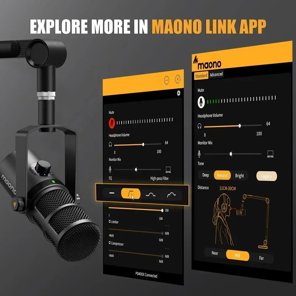 Microphone dynamique MAONO XLR - Gaming Microphone avis et prix