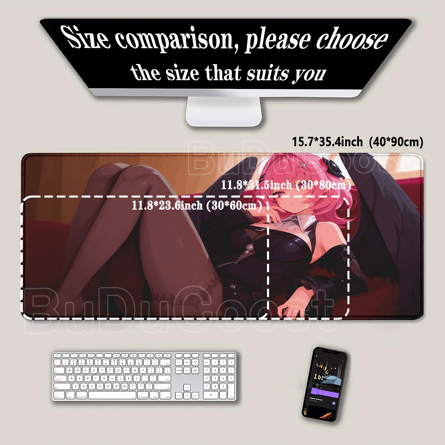 Tapis de souris XXL avec impre - Pc Gaming Girl avis et prix