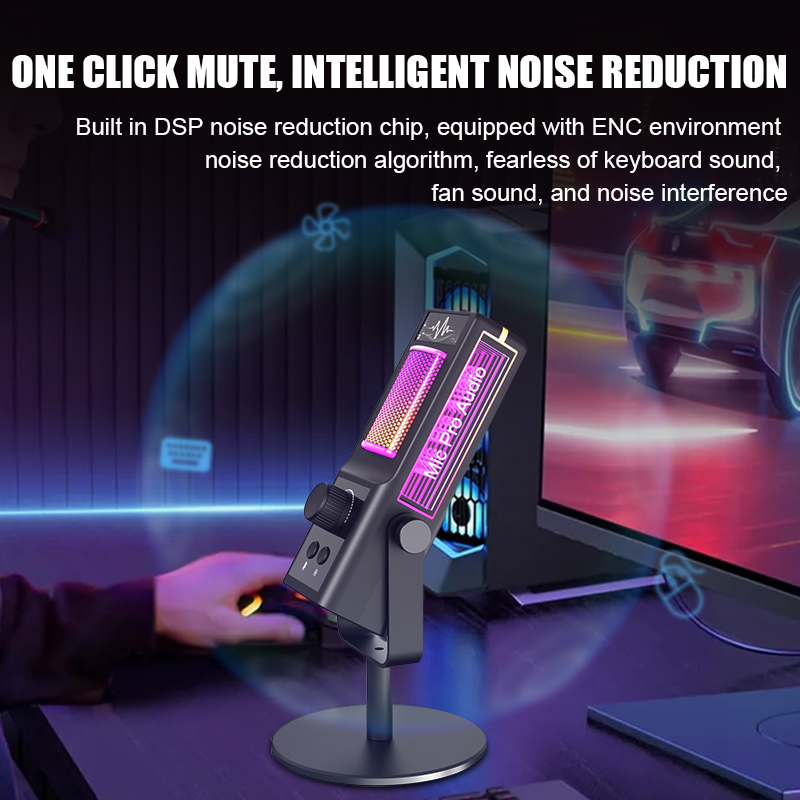 Microphone à condensateur Rgb  - Pc Gaming Live Streaming avis et prix