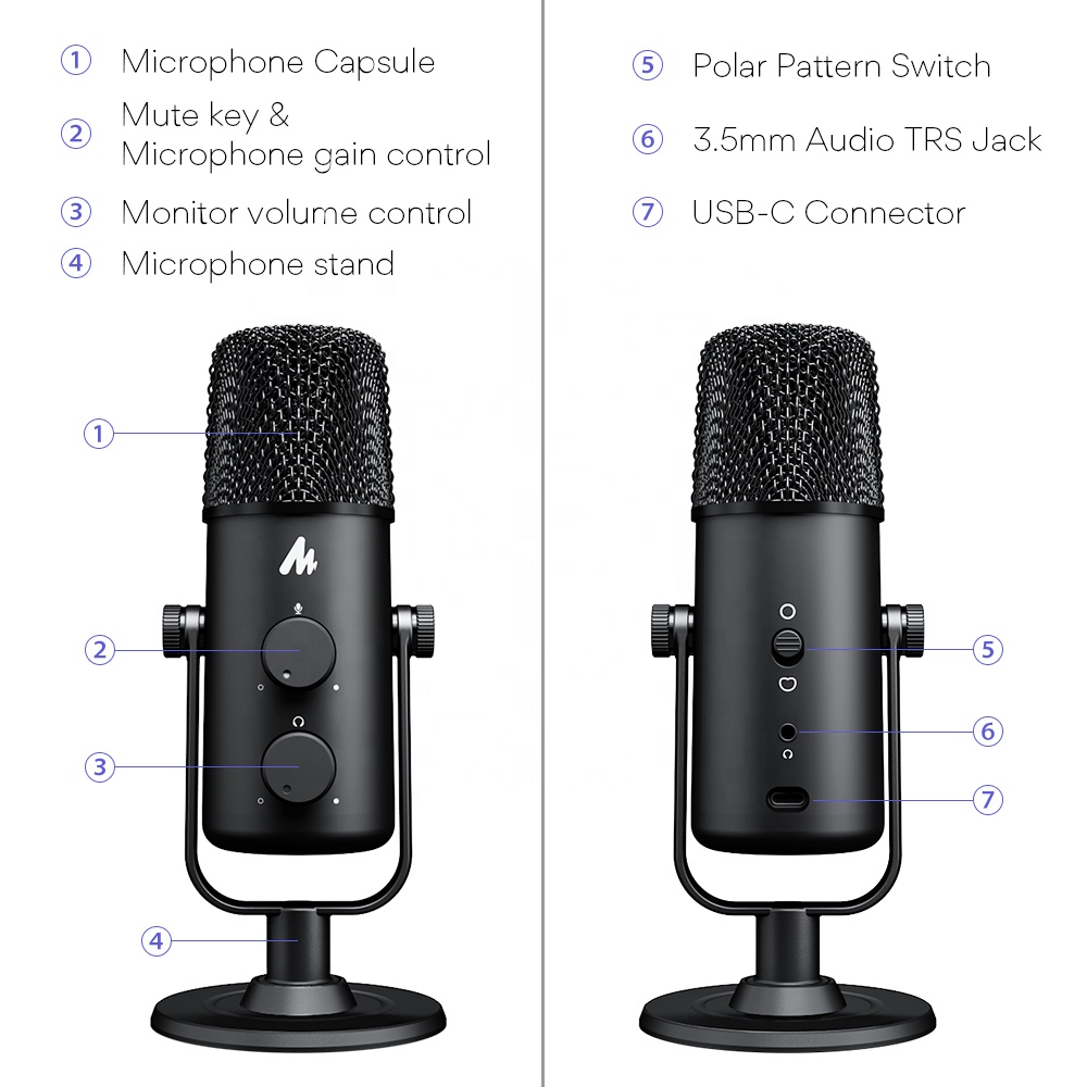 Microphone à condensateur MAON - Gaming Microphone avis et prix