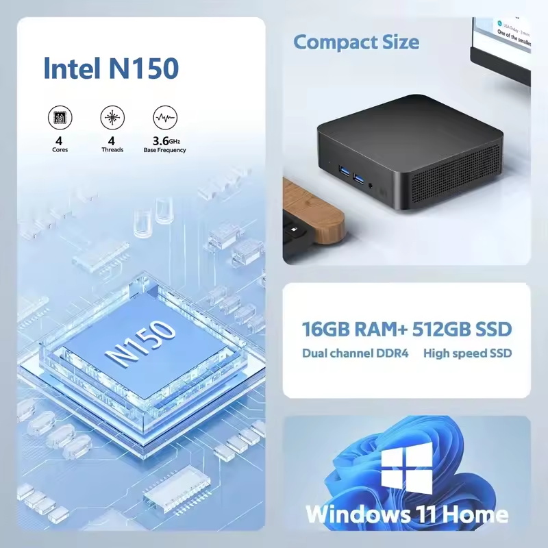 Mini PC portable Intel N150 20 - Pc Gaming Gta 6 avis et prix